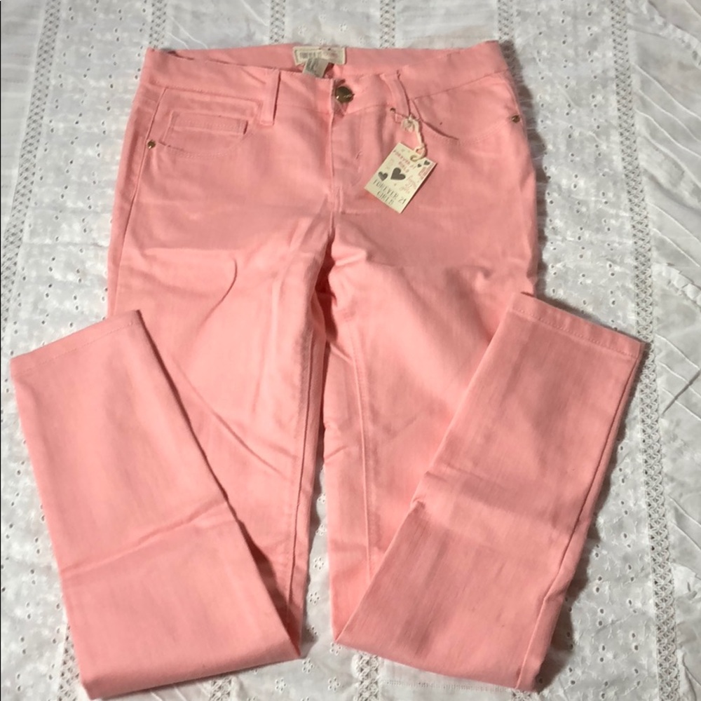 Forever 21 Girls Jeans Pink denim, size 13/14 NWT